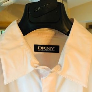 DKNY all cotton pale pink dress shirt